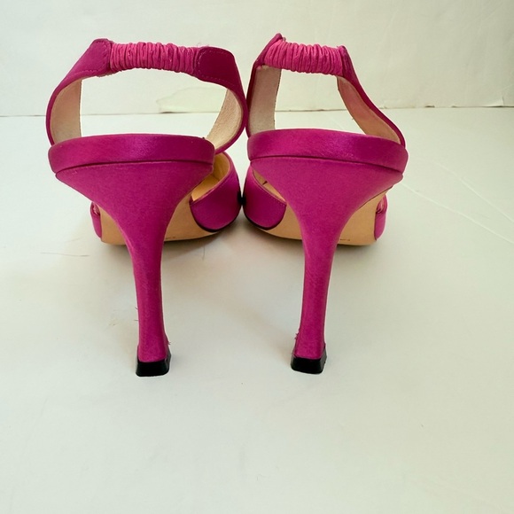 Manolo Blahnik pink Black Floral Appilique embroidered Carolyne 90mm pumps EU 38 - Picture 5 of 8